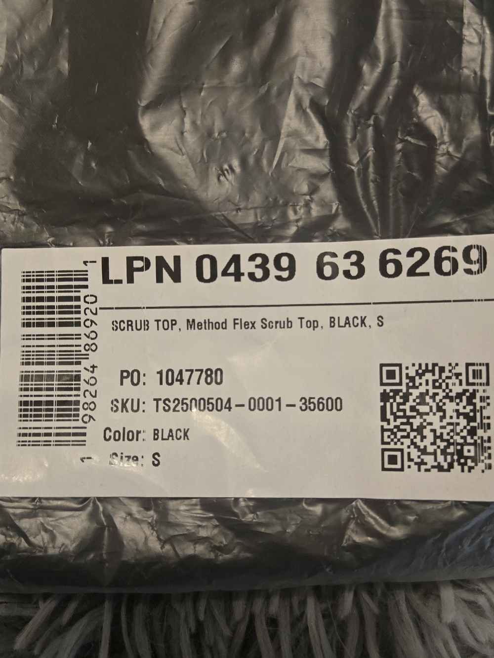 Fabletics Black Method Flex Scrub Top